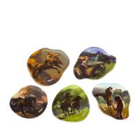 Ergobag Zubehör Klettie - Kontur Set 5 tlg. (Pferdefreunde)