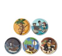 Ergobag Zubehör Klettie - Set 5 tlg. matt (Schatzjäger)