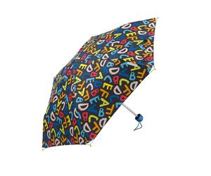 Ergobrella Kinderregenschirm mit reflektierenden Ecken ABC