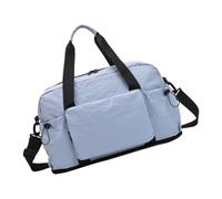 Ergonomische Handtasche, faltbare Gepäcktasche, Reisetasche, mit separater Nass- und Trocken-Aufbewahrung, ergonomische Griffe für Fitnessausrüstung, Geschäftsreisen, Organizer-Tasche, blau, Mass