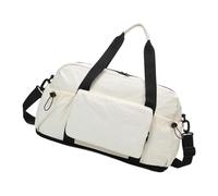 Ergonomische Handtasche, faltbare Gepäcktasche, Reisetasche, mit separater Nass- und Trocken-Aufbewahrung, ergonomische Griffe für Fitnessausrüstung, faltbare Sporttasche, beige, Mass Beauty