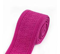 ERHTGUO 1/2 Meter 50mm Weiche Elastische Bänder for Nähen Hosen Kleidung Gummiband Gürtel Strap Stretch Gurtband Dekoration DIY Zubehör(Rosered,1Meter)