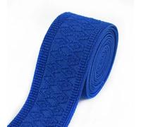 ERHTGUO 1/2 Meter 50mm Weiche Elastische Bänder for Nähen Hosen Kleidung Gummiband Gürtel Strap Stretch Gurtband Dekoration DIY Zubehör(Royalblue,1Meter)