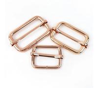 ERHTGUO 10Pcs 13-50mm Tri-Glide Slider Buckle Roller Pin Clasp for Handbag Strap Belt Adjust Buckles DIY Hardware Bag Accessories(Rosegold,32mm Color 14)
