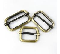 ERHTGUO 10Pcs 13-50mm Tri-Glide Slider Buckle Roller Pin Clasp for Handbag Strap Belt Adjust Buckles DIY Hardware Bag Accessories(Brass,13.0mm)