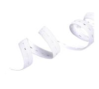 ERHTGUO 5 Meter Knopfloch-Strick-Stretch-Gummiband, 15-25 Mm Breit, Elastisches Oder Nähdraht-Gurtband, Weiß/schwarz, DIY-Nähzubehör(White,15mm 5meter)