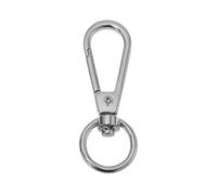 ERHTGUO 5pc DIY Detachable Snap Hook Trigger Clips Buckles for for Leather Craft Bag Strap Handle Shoulder Webbing(B-Silver-14mm)