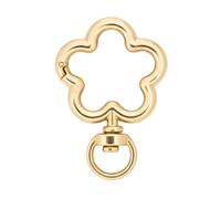 ERHTGUO Flower Metal Lobster Claw Clasps Swivel Lanyards Trigger Snap Hooks Strap Connector for Bag Key Chains(Color 01,28 Pcs per Pack)