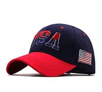 Ericetion Verstellbare Usa Flag -Baseballkappe, Bestickter Baumwoll -Snapback -Hut Für Männer & Frauen