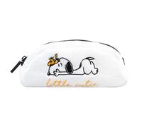 Grupo Erik Plüsch Mäppchen Peanuts Snoopy 1 Fach - Stift Etui Schule - Federmäppchen Mädchen Schlampermäppchen Jungen Offizieller Snoopy Geschenke Fanartikel