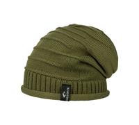 CHILLOUTS Erik Oversize Beanie Oversizemütze Pull-On (One Size-Oliv), 56-62