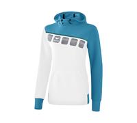 Erima 5-C Kapuzensweat Damen Sweatshirt weiss 40