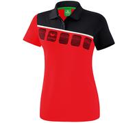 erima 5-C Poloshirt Damen red/black/white 42