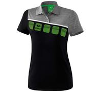 Erima 5-Cubes Poloshirt Damen | schwarz | Damen | 34 | 1111914 34