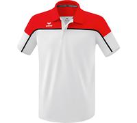 Erima Herren Change by Polo Shirt (1112306), weiß/rot/schwarz, 3XL
