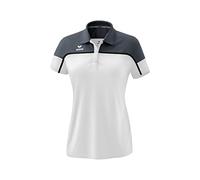 Erima Damen Polo-Shirt Change by (1112316) Weiß/Slate Grey/Schwarz Größe 38