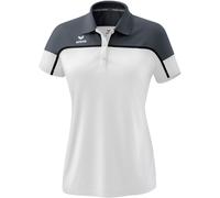 Erima Damen Change by Polo Shirt (1112316), weiß/Slate Grey/schwarz, 42