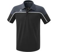 Erima Sport-Polo Change (100% rec. Polyester, schnelltrocknend Funktionsmaterial) schwarz/grau Herren, Größe XL