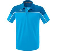 Erima Sport-Polo Change (100% rec. Polyester, schnelltrocknend Funktionsmaterial) curacaoblau Herren, Größe XL