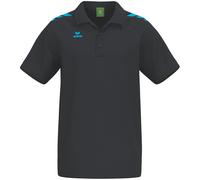 Erima Poloshirt CMPT 3 Wings Herren Schwarz/Curacao L