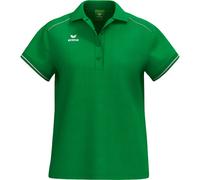 Erima CMPT Poloshirt Damen - smaragd/weiß - 40