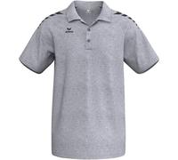 Erima Unisex Erwachsene CMPT 3 Wings Poloshirt (2112558), grau Melange/schwarz, S