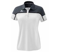 Erima Damen Change by Polo Shirt (1112316), weiß/Slate Grey/schwarz, 40