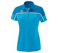 Erima Damen Change by Polo Shirt (1112314), Curacao/Mykonos/weiß, 38