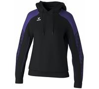 Erima Damen EVO STAR Kapuzenpullover (1072429), schwarz/ultra violet, 40