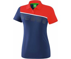erima Damen Poloshirt 5-C 1111917 48 New Navy/Rot/Weiß
