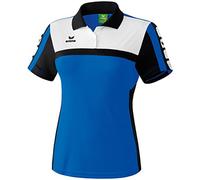 Erima Damen Poloshirt 5-Cubes, New Royal/Schwarz/Weiß, 38, 111551