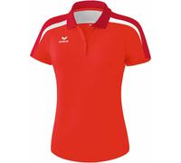 erima Damen Poloshirt Liga 2.0 1111831 48 Rot/Dunkelrot/Weiß