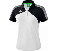 ERIMA Damen Poloshirt Premium One 2.0 Poloshirt, weiß/schwarz, 40, 1111811