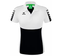 erima Damen Poloshirt Six Wings 1112221 40 Schwarz/Weiß