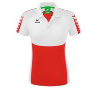 Erima Six Wings Poloshirt Damen rot/weiß 40