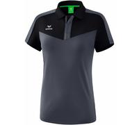 erima Damen Poloshirt Squad 1112003 42 Schwarz/Slate Grey