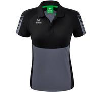 Erima Damen Six Wings Sport Polohemd (1112214), Slate Grey/schwarz, 42