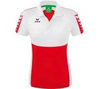 Erima Six Wings Poloshirt Damen rot/weiß 40