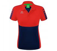 erima Damen Poloshirt Six Wings 1112216 40 New Navy/Rot