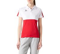 Erima Damen Six Wings Sport Polohemd (1112222), rot/weiß, 38