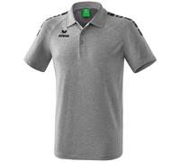 ERIMA Kinder Essential 5-C Poloshirt 164 grau melange/schwarz