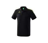 Erima Essential 5-C Poloshirt Herren schwarz/green gecko L
