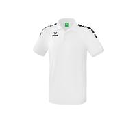 Erima Herren Essential 5-C Poloshirt (2111904), weiß/schwarz, M