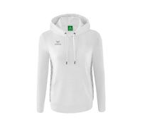 Erima Essential Team Kapuzensweat Damen - weiß/monument grey - 38