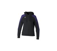 Erima Damen EVO STAR Kapuzenpullover (1072429), schwarz/ultra violet, 44