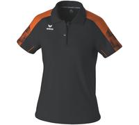 Erima Damen EVO Star Polo Shirt (1112421), schwarz/orange, 40