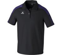 Erima Herren EVO Star Polo Shirt (1112407), schwarz/Ultra Violet, M