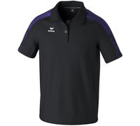 Erima Herren EVO Star Polo Shirt (1112407), schwarz/Ultra Violet, XXL