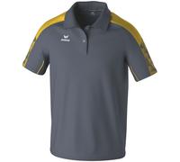 Erima EVO STAR Poloshirt Herren slate grey/gelb L