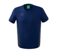 Erima Freizeit-Tshirt Essential Team - weicher Baumwollmix, klassischer Schnitt - navyblau/grau Jungen, Größe 164